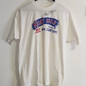 Vintage Autographed Geoff Bodine Nascar #7 Autographed T-Shirt